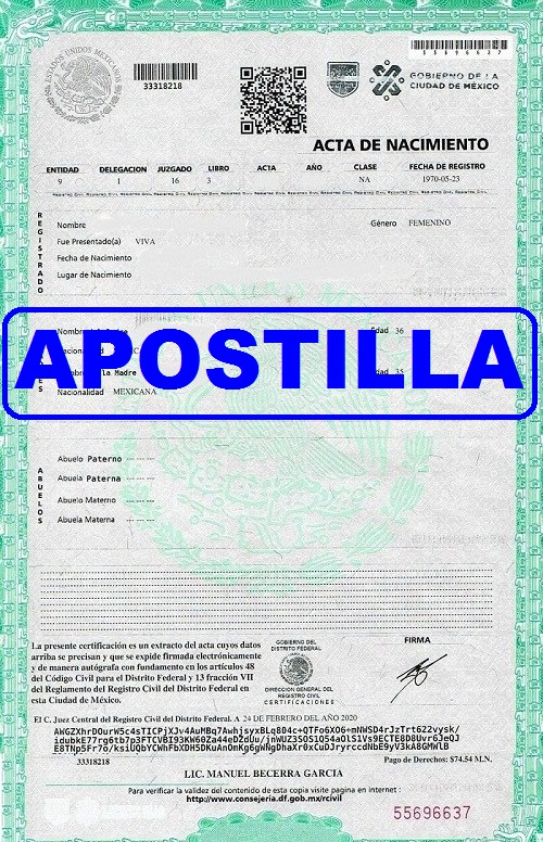 ACTAS ATIZAPAN APOSTILLA